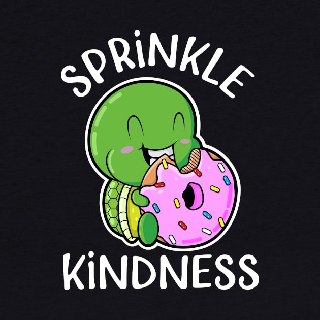 Baby Turtle Eating a Sprinkled Doughnut Sprinkle Kindness by SWIFTYSPADE